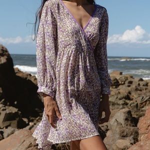 Daughters of India Binita mini dress violet size Small